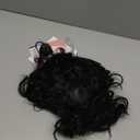 Men's Costume Wig Black Fluffy Short Curly Wig for Halloween Cosplay Costume Wig