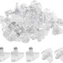 Biaungdo Clear Shelf Support Pegs, 30 Pcs 5mm Plastic Shelf Pins Small Cabinet Shelf Pegs Shelf Holder Pins Bracket Replacement Pegs Cabinet Shelf Clips for Kitchen Furniture Book Shelves Cupboard
