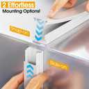 212.6in Cord Hider Wall, Cord Covers for 2-3 Wires on Wall, Paintable Cable Hider Raceway, Easier Set-up Wire Hider Wire Covers for Cords on Wall, Self-Adhesive Cable Cover, W0.95 H0.55in, White