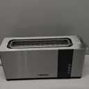 Mueller UltraToast Full Stainless Steel Toaster 2 Slice, Long Extra-Wide Slots with Removable Tray, Cancel/Defrost/Reheat Functions, 6 Browning Levels with LED Display, Housewarming Gifts New Home