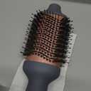 Hairitage Volumizing One Step Blow Dry Brush + Hair Dryer for Curling + Straightening  Ceramic Tourmaline Blowout Brush + Volumizer  Hair Styler for Smooth Shiny, FrizzFree Styles  Matte Grey