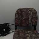 Leader Accessories Classic Low Back Folding Boat Seat (B-Camo/Black hinge)