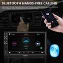 7" Car Stereo Double Din Touch Screen Car Radio Audio Receiver FM Radio Bluetooth Video Remote Control MP5/4/3 Player Android Phone Mirror Link USB/SD/AUX Hands Free Calling with Camera