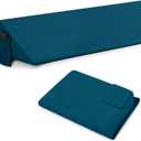 Horbaunal Queen Size Bed Wedge Pillow Cover for Headboard Gap, Headboard Wedge Pillow Case Cover Only, 60" x 10" x 6", Teal