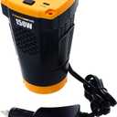 PowerDrive PWD150C 150W Power Inverter for Cup Holders 12v DC to 110v AC with 2 Outlets and 2 Ports