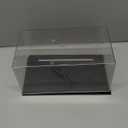 Lighted Display Case for 1/24 Scale Model Cars , No Assemble Show Case with Lights and Leather Base, Clear Acrylic Display Box for Cars Baseball Tennis Dust Proof UV Protection(11x6x5inch)