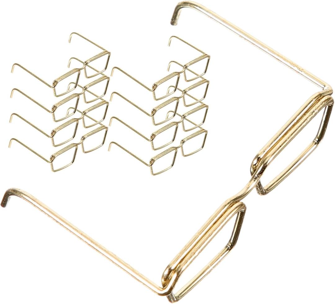 10 Pcs Glasses Frame Classic Toys Round Frame Round Glasses Steel Golden Metal Ob11 Doll Toy Doll Glasses Gold Glasses Gold Frame Goldendoodle Accessories Trumpet Accessories