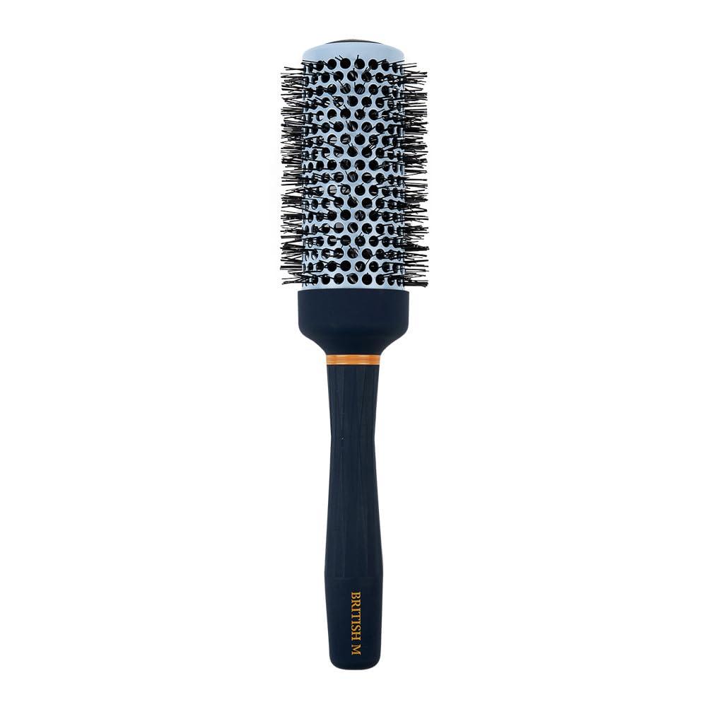 Curling Ceramic Brush Round 43mm  Non-Electric Blowout Brush, Anti-Frizz Styling for a Smooth Salon Look  Ideal for All Hair Types