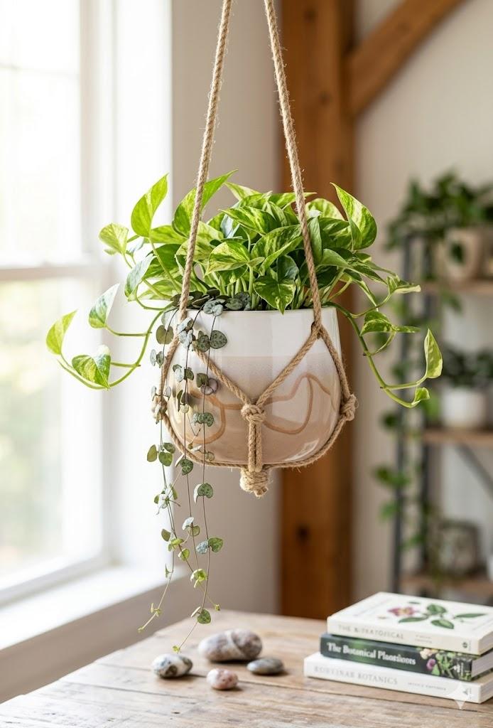 ceramic flower Wall Mounted Planter Hanging Plant Pot for Home Decor Easy Install