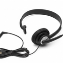 Over The Ear Walkie Talkie Headset, 2 Pin Plug with Boom Mic PTT Overhead Headphone for Baofeng for Kenwood for Retevis Two Way Radios (Single Side, Adjustable Headband, Wired)