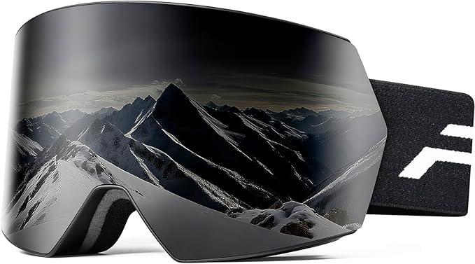 Ski Goggles Frameless Snow Snowboard Goggles for Men Women Anti-fog UV400 Protection,for Skiing & Snowboarding