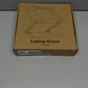 Adjustable Laptop Stand for Desk, Metal Foldable Laptop Riser, Ventilated Cooling Printer Stand, Ergonominc Computer Notebook Stand for Desk Compatible with 10-15.6 Laptops (Classic Black)