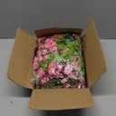 Lvydec Wisteria Artificial Flowers Garland, 4 Pcs Total 28.8ft Artificial Wisteria Vine Silk Hanging Flower for Home Garden Outdoor Ceremony Wedding Arch Floral Decor (Pink)