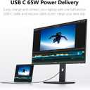 INNOCN 27" 4K USB-C Monitor for Laptop MacBook/Mac mini - 16:9 IPS 3840 x 2160 Display, HDR400, DeltaE＜2, DisplayPort, HDMI PC Monitor, 1.07B+ Colors, Built-in Speakers, Adjustable Stand, Black