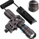 Feyachi Tactical Flashlight-1500 Lumens LED Rifle Light, IPX7 Rating Rechargeable 4 Modes, 4H Runtime, Picatinny Rail Flashlight, with Pressure Dual Switch