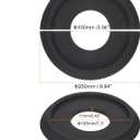 PATIKIL Ceiling Medallion, 2 Pcs 10" OD x 4" ID PU Decorative Ceiling Light Medallion Chandelier Medallion Split Ceiling Light Cover Plate for Ceiling Light Fixtures Fans, Black