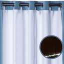 Rose Home Fashion Thermal Insulated Blackout Curtain Liner 2 Panels Per Set-Ring Included- 100% Darkening Blackout Liner for 84 Inch Curtains, Greyish White, W50 x L80