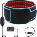 Red Light Therapy Belt 105 3-in-1 LED Beads 660nm and 850nm Near Infrared for Body Waist Back Knees 5 Brightness 7 Timer Modes