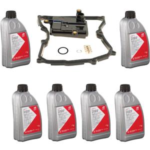 Auto Transmission Service Kit: 6L ATF Fluid + Filter for VW 1.8L Beetle Passat Jetta (2014-2017)