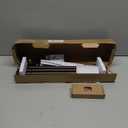 TONIAL Curtain Rod 32 to 58 Inch(2.6 to 4.8 ft), Adjustable Splicing Window Curtain Rods, 3/4 Drapery Rods for Windows 20 to 53 Inch, Decorative Single Rod with Modern Cap Finial, Bronze