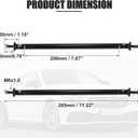 X AUTOHAUX 2pcs 200mm 7.87" Splitter Support Rods Adjustable Front Rear Bumper Lip Splitter Strut Rod Tie Support Bars Fit Most Vehicle Black