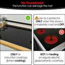 5 PCS Silicone Induction Cooktop Protector Cover Mat (Magnetic) | 230C (450) Heat-Resistant Induction Stove Protector | Multifunctional Silicone Mats (2*7.9" & 1*9.45 & 11" & 1*10.2" x13.7"_ White)