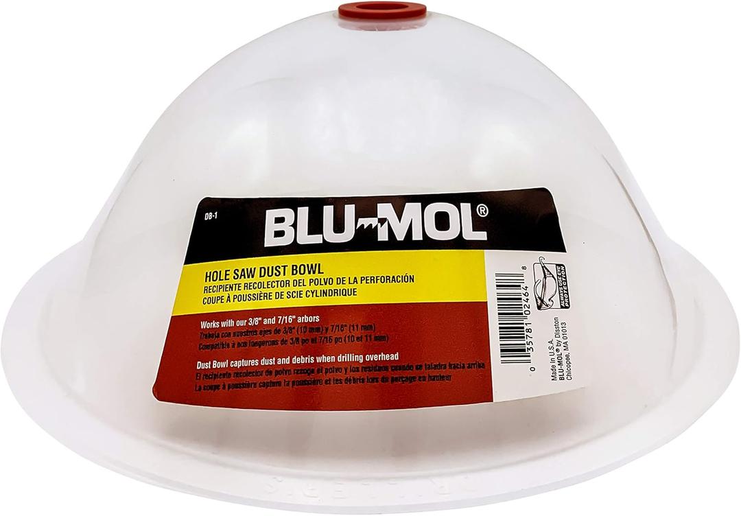 Disston E0215000 Blu-MOL RemGrit Collapsible Hole Saw Accessories Dust Bowl, for Installing Recessed Lights and Works with All Hole Saws