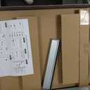 Mifuro Magnetic Glass Whiteboard24"x18" Wall Mounted Frameless Dry Erase Board for Office, Home & School White