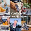 SPIDERCASE Magnetic for Samsung Galaxy S25 Edge Case, [3 Stand Ways][ Military Grade Drop Protection] with Invisible Stand Shockproof Slim Case for S25 Edge 5G,Blue