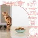 24 Pcs Cat Whisker Fatigue Bowl, Small Shallow Pet Dishes, Wide Plates for Wet Food, 5.5 Inch Wheat Straw Bowls for Kittens and Short Legged Cats