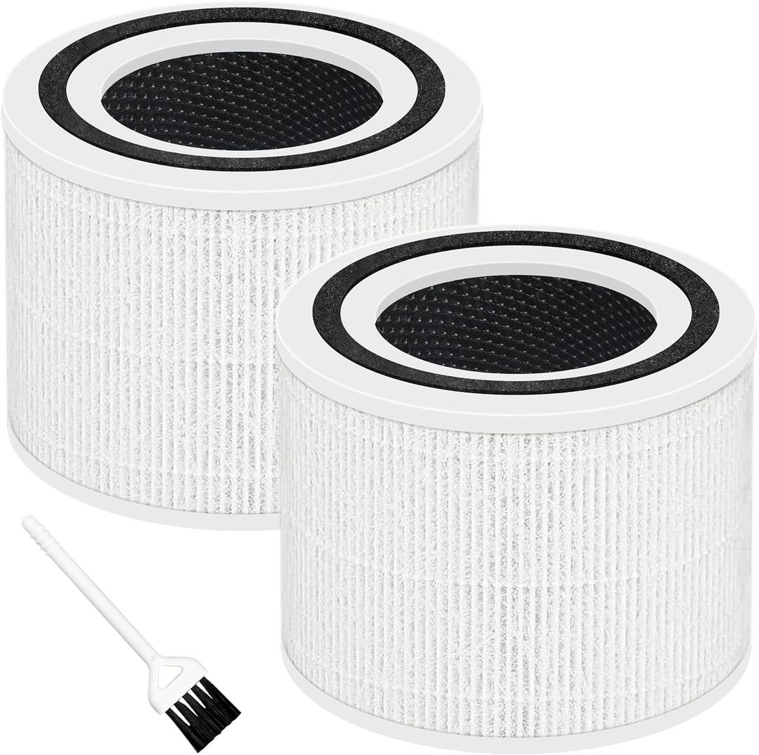 Core P350 Pet Care Replacement Filter for LEVOIT Core P350 Air Purifier, Funmit 3-in-1 New Fine Non-Woven Fabric Pre, H13 True HEPA, Activated Carbon Filter with ARC Formula, Core P350-RF, 2 Pack
