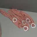 12 Pieces Dusty Rose Cheesecloth Table Runner 10FT Pink Runner for Tables Gauze Fabric Boho 35 x 120 Inches Long Table Runner Decoration Rustic Sheer Runner for Wedding Baby Birthday Party Dusty Rose