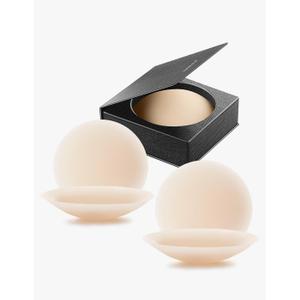 VOCH GALA Nipple Covers 2 Pairs-Seamless and Sheer Adhesive Silicone Nipple Pasties for Women Reusable, Sticky Breast Petals