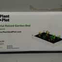Plant & Plot Galvanized Raised Garden Beds Outdoor // 8x4x1 ft Planter Raised Beds for Gardening, Vegetables, Flowers // Large Metal Garden Box // Patented Tool-Free Design (Dark Gray)