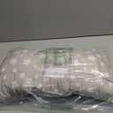 Baby Blanket for Boys and Girls, Soft Cozy Toddler Comforter Quilted with Grey Star Print, Ultra Soft and Comfortable Down Alternative Crib Comforter, 39x47 Inches