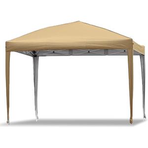 Canopy Replacement Top Outdoor for 10x10 Pop up Tent with Full Pole Skirts, Khaki