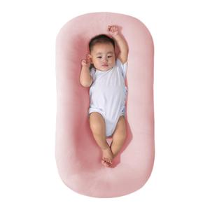 Baby Lounger Pillow for Newborn, Newborn Lounger Nest Sleeping for Baby in Bed, Infants Lounger for Boys & Girls (Pink, 29.5*19.3 in) Baby Lounger Pillow for Newborn, Newborn Lounger Nest Sleeping for Baby in Bed, Infants Lounger for Boys & Girls (Pink, 29.5*19.3 in)