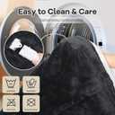 Heated Blanket Wearable Electric Blanket with Foot Pocket and Sleeves, Heating Throw Blanket, Electric Snuggle Blankets, 6 Heating Levels Setting & 4 Hours Auto Shut Off, Machine Washable (Long, Grey)