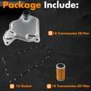 RE0F10D CVT Transmission Filter Oil Pan Gasket Kit 31728-28X0A Compatible with Nissan Altima NV200 Rogue Qashqai QX50 2.0L 2.5L