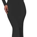 BEAGIMEG Women's Sexy Elegant One Shoulder Backless Evening Long Dress (Medium, Black)