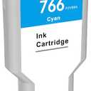 KSUMEI 766 Ink Cartridge Cyan P2V89A 300ml Compatible with HP 766 DesignJet XL3600 Printer