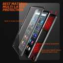 All-New Amazon Fire Max 11 Tablet case (13th Generation, 2023 Release), DJ&RPPQ Full Body Rugged Hands-Free Viewing Stand Back Cover with Screen Protector, Incompatible with iPad Samsung - Black