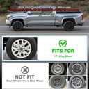 Wheel Skins Compatible with Toyota Tacoma 2024-2025; Glossy Black Wheel Covers; Set of 4 Packs；17-inch