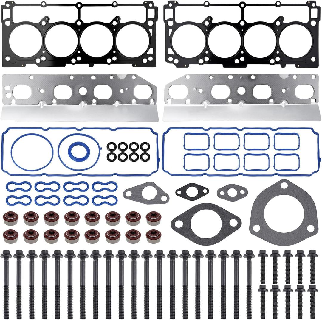 HS26423PT 5.7L Full Cylinder Gasket Set with Head Bolts Compatible with Chrysler 300, Jeep Grand Cherokee, Dodge Challenger Charger, Ram 1500 2500 3500 V8 Engine ES72200 TCS46169