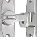 INIRET 2 Packs Barn Door Latches,Silver 90/180 Degree Gate Lock,Zinc Alloy Right Angle Door Lock Latch,Flip Gate Latches Hardware,Door Security Sliding Door Latch Lock fo Cabinets,Bathroom,Barn Door