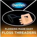 DenTek Floss Threaders for Braces, Bridges & Dental Implants, 50 Ct, 6 Pack