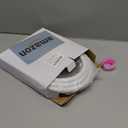 BESy Extra Long PVC Shower Hose - 120 Inches, Flexible Hand Held Shower Head Replacement for RV, Bathing, Toilet Cleaning, Pet Bathing - Smooth White