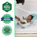 Ingenuity Foldaway 2-Position Bather, 2-Position Bath Support for Sink or Bathtub, for Ages 0-6 Months, Up to 20 Pounds, Green
