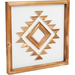 Okuna Outpost Wooden Southwest Geometric Wall Decor (13 x 13 Inches)