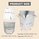 15x10x11" Insulated Shipping Box, Perishable Cooler for Frozen Food Styrofoam Boxes for Cold Shipping Perishables Packaging Insulated Carton with Aluminum Foil Liner Bag, 4 Pack